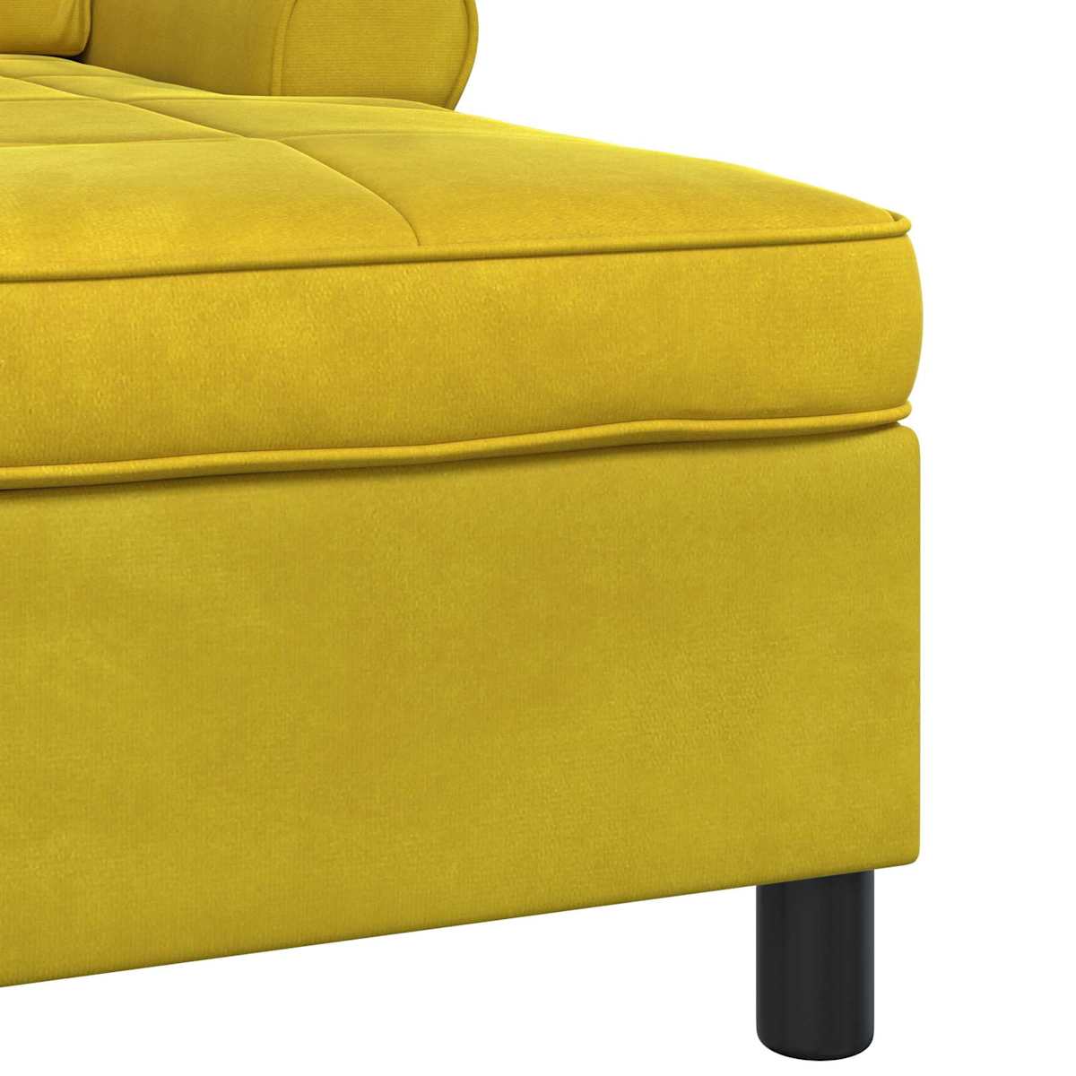 Chaise Lounge med pude 91 x 157 x 91 cm Fløjl - Billede 7
