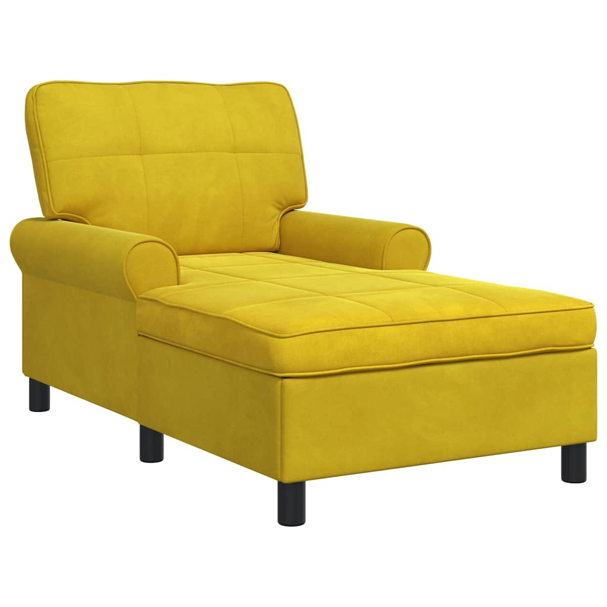 Chaise Lounge med pude 91 x 157 x 91 cm Fløjl - Billede 2