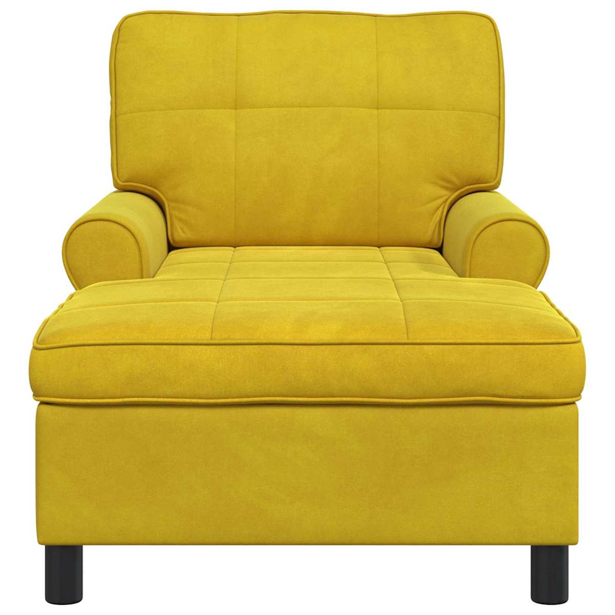Chaise Lounge med pude 91 x 157 x 91 cm Fløjl - Billede 4