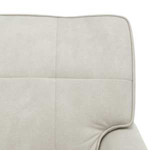Chaise Lounge s polštářem Krémová 91 x 157 x 91 cm samet - obrázek 9