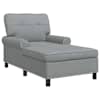 vidaXL Chaise Lounge Helehall kangas 91 x 157 x 91 cm