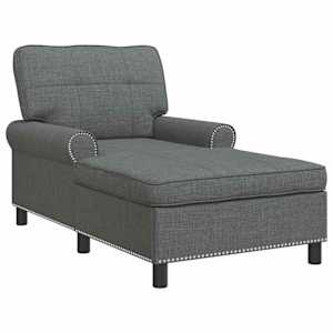 vidaXL Chaise Lounge Tumehall kangas 91 x 157 x 91 cm