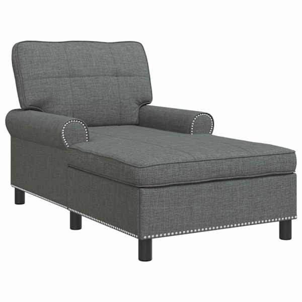 vidaXL Chaise Lounge Tumehall kangas 91 x 157 x 91 cm
