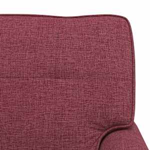 Chaise Lounge s polštářem Víno Červené 91 x 157 x 91 cm textil - obrázek 9