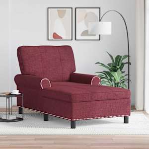 Ležalna postelja Vinorodna rdeča 91 x 157 x 91 cm blago