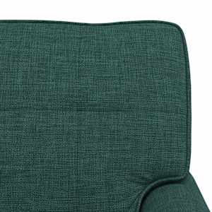 Chaise Lounge s polštářem Tmavě zelená 91 x 157 x 91 cm textil - obrázek 9