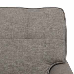 Chaise Lounge s polštářem Taupe 91 x 157 x 91 cm textil - obrázek 9