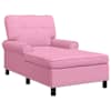 vidaXL Chaise Lounge Roosa kangas 91 x 157 x 91 cm