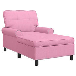 vidaXL Chaise Lounge Roosa kangas 91 x 157 x 91 cm