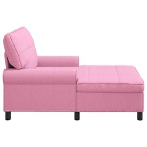 Chaise Lounge s polštářem Růžová 91 x 157 x 91 cm textil - obrázek 5