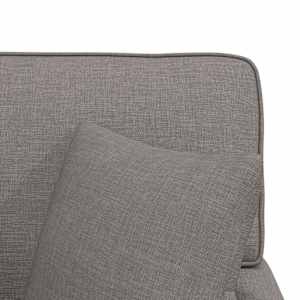 Lounge chaise s volánem s polštářem 3 pcs Taupe textil - obrázek 9