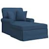 vidaXL Chaise lounge p&ouml;&ouml;ratud &auml;&auml;rega 3 tk Sinine kangas