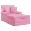 vidaXL Chaise lounge p&ouml;&ouml;ratud &auml;&auml;rega 3 tk Roosa kangas