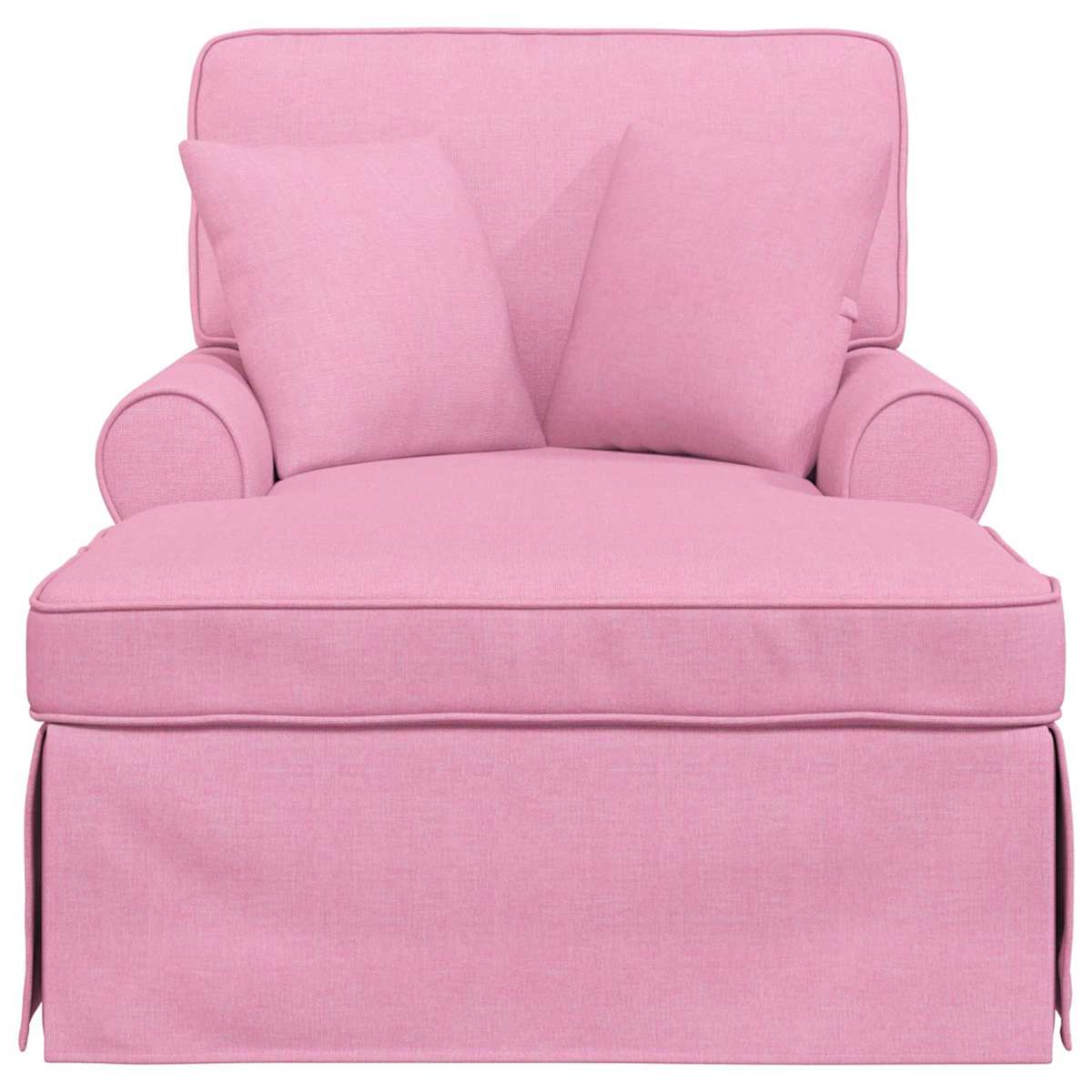 Chaise lounge med volant 3 stk. Stof 91 x 157 x 91 cm - Billede 4
