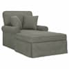 vidaXL Chaise lounge p&ouml;&ouml;ratud &auml;&auml;rega 3 tk Helehall Korter kangas