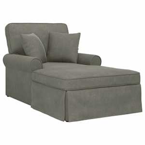 vidaXL Chaise lounge p&ouml;&ouml;ratud &auml;&auml;rega 3 tk Helehall Korter kangas