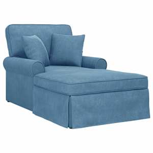 vidaXL Chaise lounge p&ouml;&ouml;ratud &auml;&auml;rega 3 tk Sinine Korter kangas