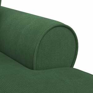 Lounge chaise s volánem 3 pcs Jungle Green Žebrovaná látka - obrázek 8