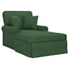 vidaXL Chaise lounge p&ouml;&ouml;ratud &auml;&auml;rega 3 tk Jungle roheline