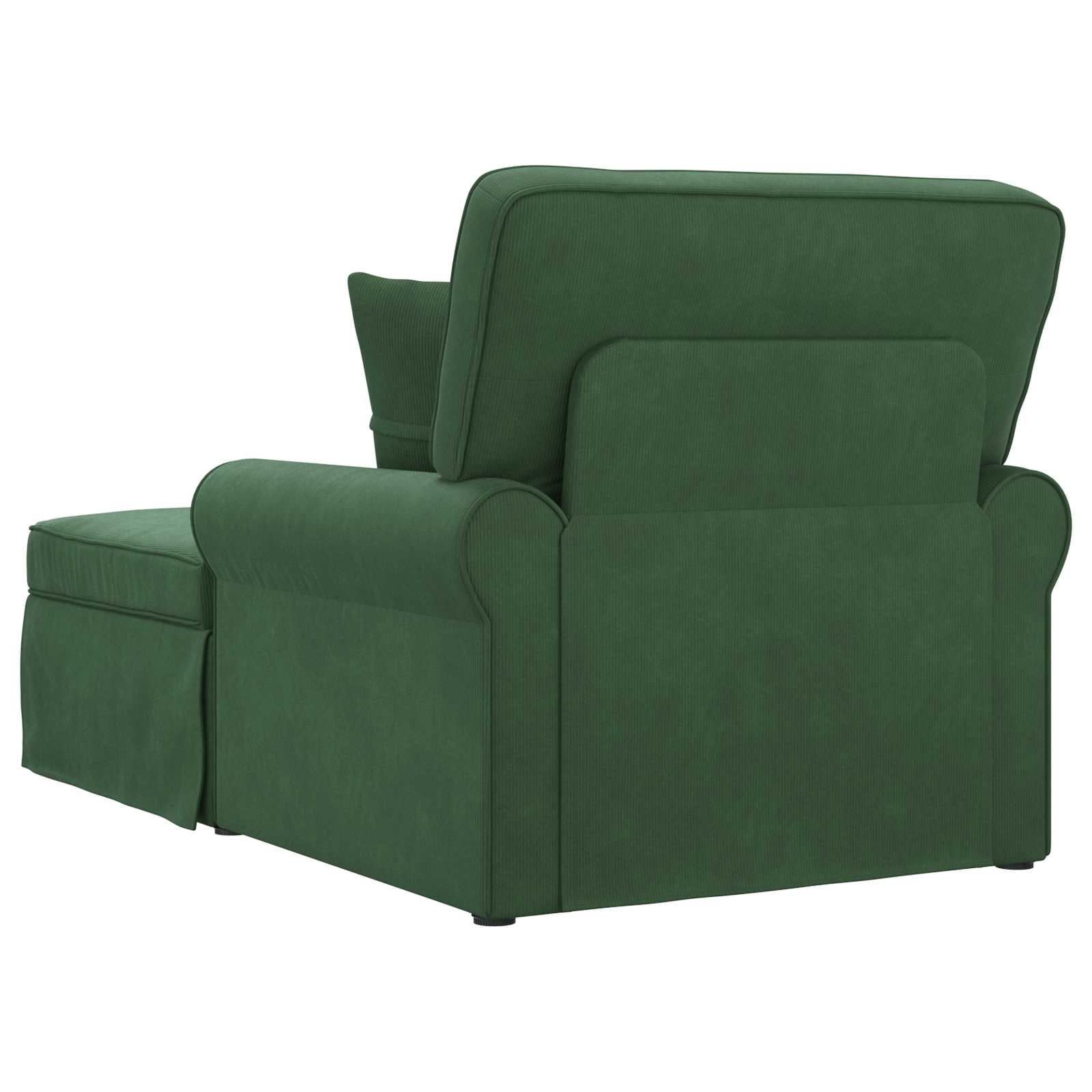 Chaise Lounge cu fustă cu pernă Verde Junglă 91 x 157 x 91 cm [5]