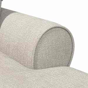 Lounge chaise s volánem Krémová 157 x 91 x 91 cm ARES - obrázek 8