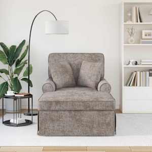 Lounge chaise s volánem Písková 157 x 91 x 91 cm ARES - obrázek 3