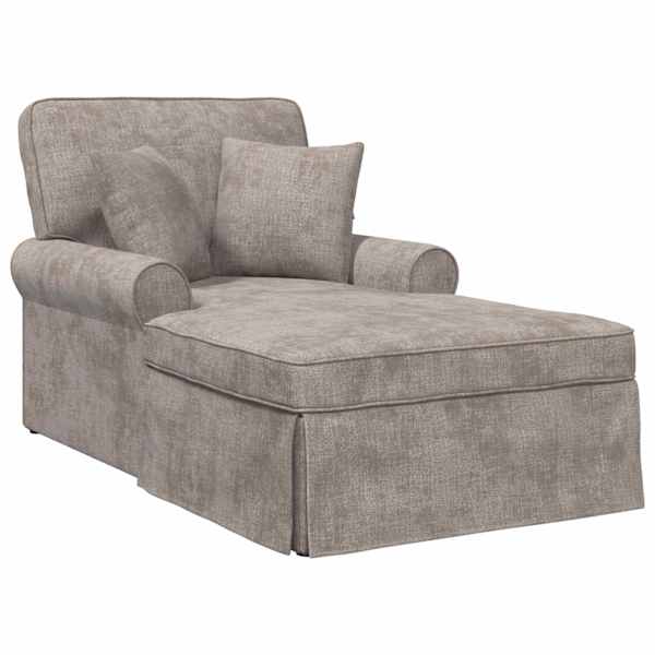 vidaXL Chaise lounge p&ouml;&ouml;ratud &auml;&auml;rega Liivakarva 157 x 91 x 91 cm ARES