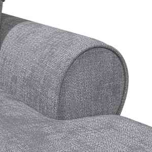Lounge chaise s volánem Světle šedá 157 x 91 x 91 cm ARES - obrázek 8