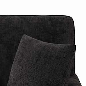 Lounge chaise s volánem s polštářem Černá 157 x 91 x 91 cm ARES - obrázek 9
