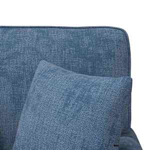 Lounge chaise s volánem s polštářem Modrá 157 x 91 x 91 cm ARES - obrázek 9