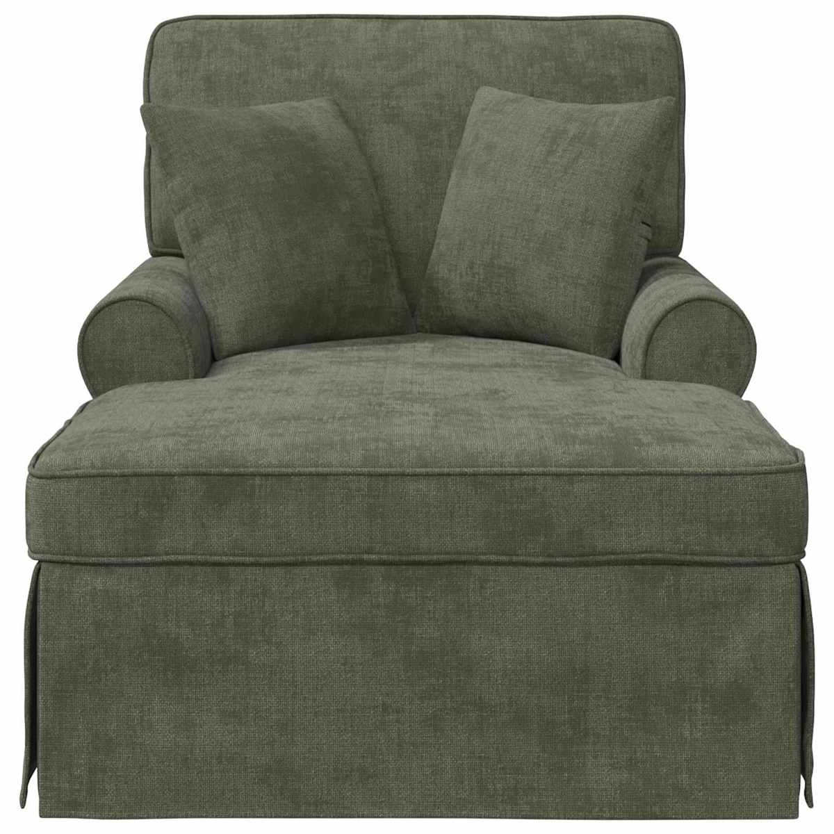 Chaise lounge med volant med pude 157 x 91 x 91 cm ARES - Billede 4