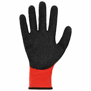 Pracovní rukavice 12 pcs Červená a černá 8 / m Potažení latexem - obrázek 4