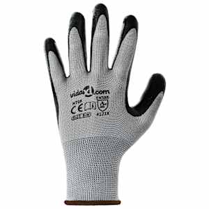 Pracovní rukavice 12 pcs Šedá a černá 8 / m Polyester - obrázek 6