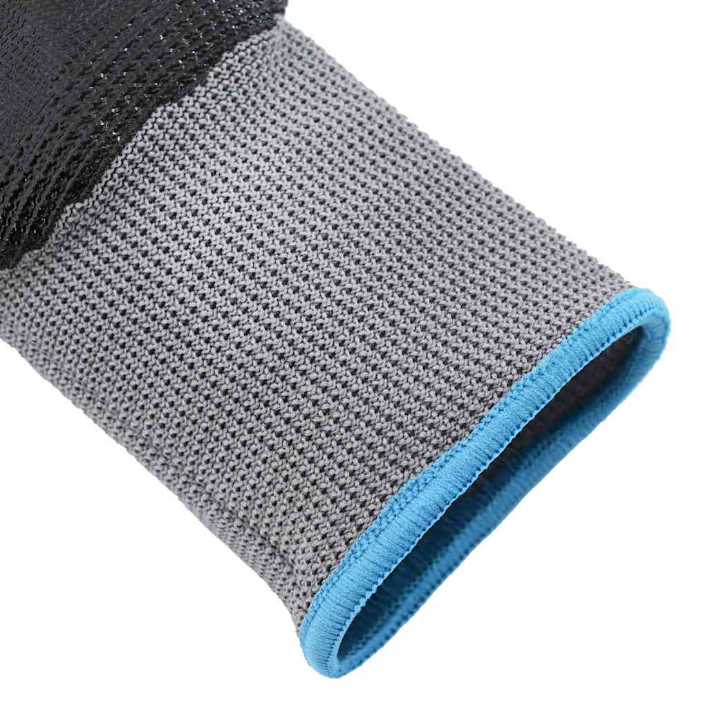 Munkakesztyűk 12 pcs Szürke és fekete 9 / l Poliészter 