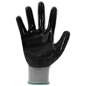 Pracovní rukavice 12 pcs Šedá a černá 11 / XXL Polyester - obrázek 4