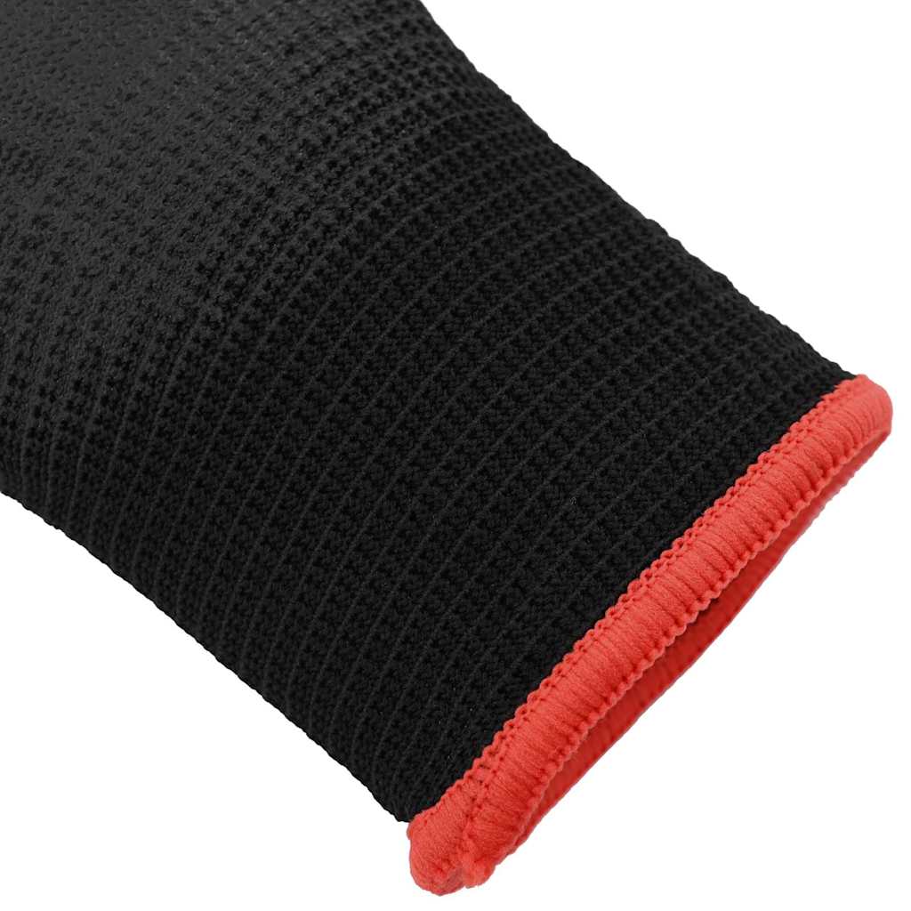 Munkakesztyűk 24 pcs Fekete 7 / S Poliészter 