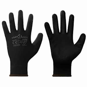 Pracovní rukavice 12 pcs Černá 8 / m Polyester - obrázek 1