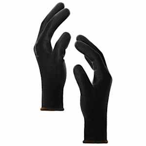 Pracovní rukavice 12 pcs Černá 8 / m Polyester - obrázek 4