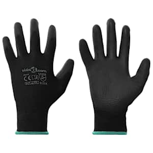 Pracovní rukavice 12 pcs Černá 11 / XXL Polyester - obrázek 1