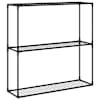 vidaXL 3-tasandiline taime alus Must 100 x 32 x 102 cm Teras