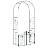 vidaXL Aedkaar Must 102 x 50 x 218 cm Teras