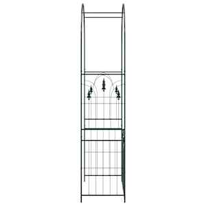 Zahradní oblouk se zámkem Černá 102 x 50 x 218 cm - obrázek 7