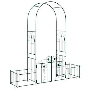 Zahradní oblouk se zámkem Zelená 203 x 50 x 218 cm - obrázek 2