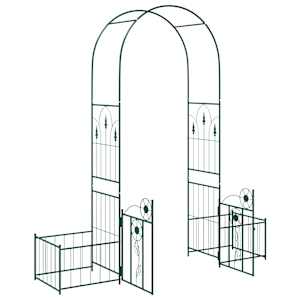 Zahradní oblouk se zámkem Zelená 203 x 50 x 218 cm - obrázek 5