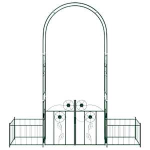 Zahradní oblouk se zámkem Zelená 203 x 50 x 218 cm - obrázek 6