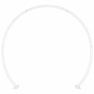vidaXL Pulma kaar Valge 223 x 45 x 201 cm Teras