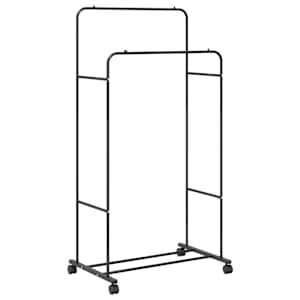 vidaXL Riidepuu Must 80 x 53 x 156 cm