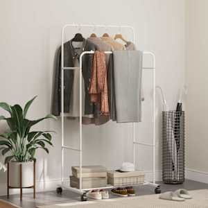 Stojalo za oblačila Enobarvno Bela 80 x 53 x 156 cm