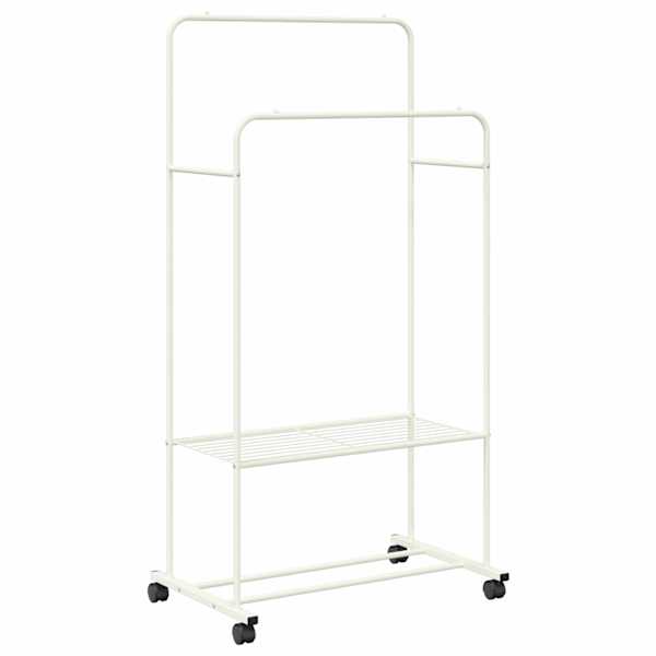 vidaXL Riidepuu Valge 80 x 53 x 156 cm