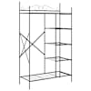 vidaXL Ava Riidekapp riiuliga Must 104,5 x 45 x 172 cm Teras